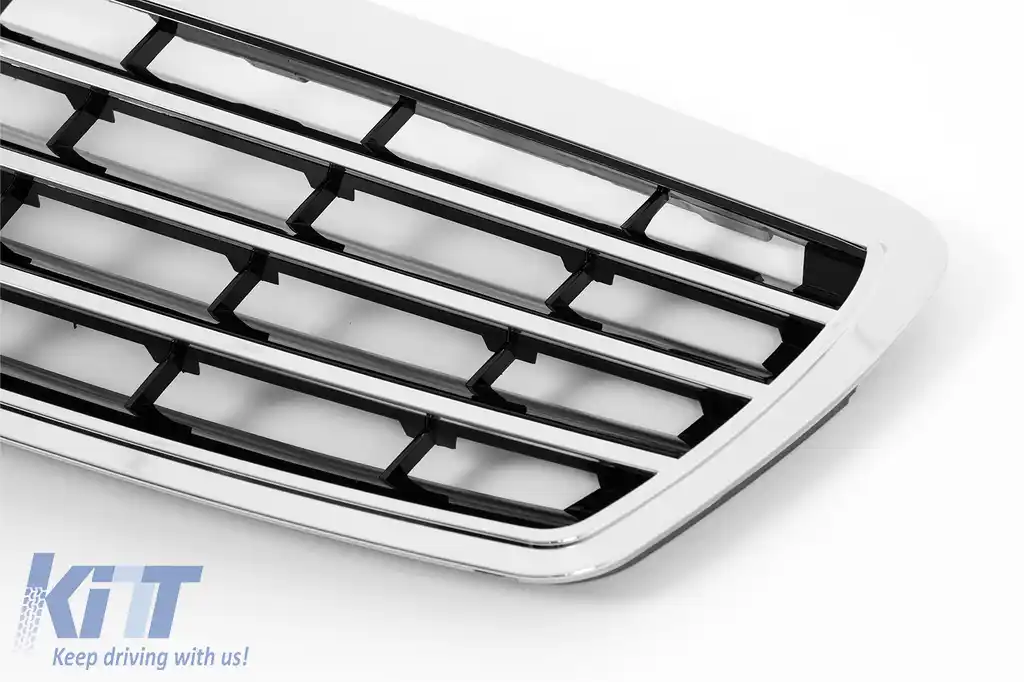 Grila Centrala compatibil cu Mercedes E-Class W211 S211 (2002-2006) Sport CL Design Crome-image-6127219