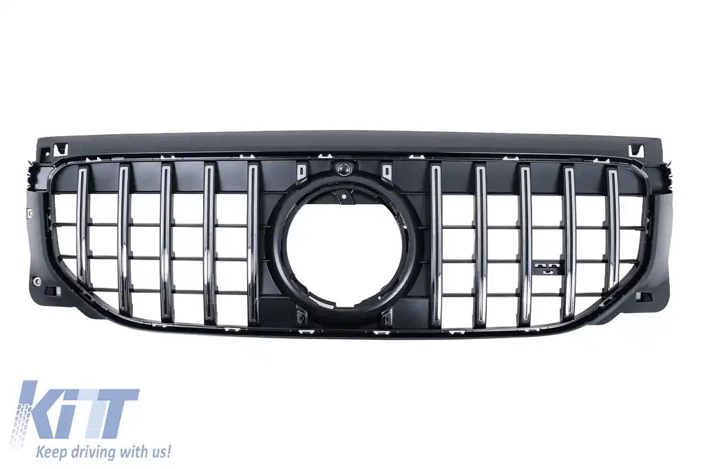 Grila Centrala compatibil cu Mercedes GLB-Class X247 Facelift Standard (07.2023-2026) GT-R Panamericana Design Chrome-image-6128568