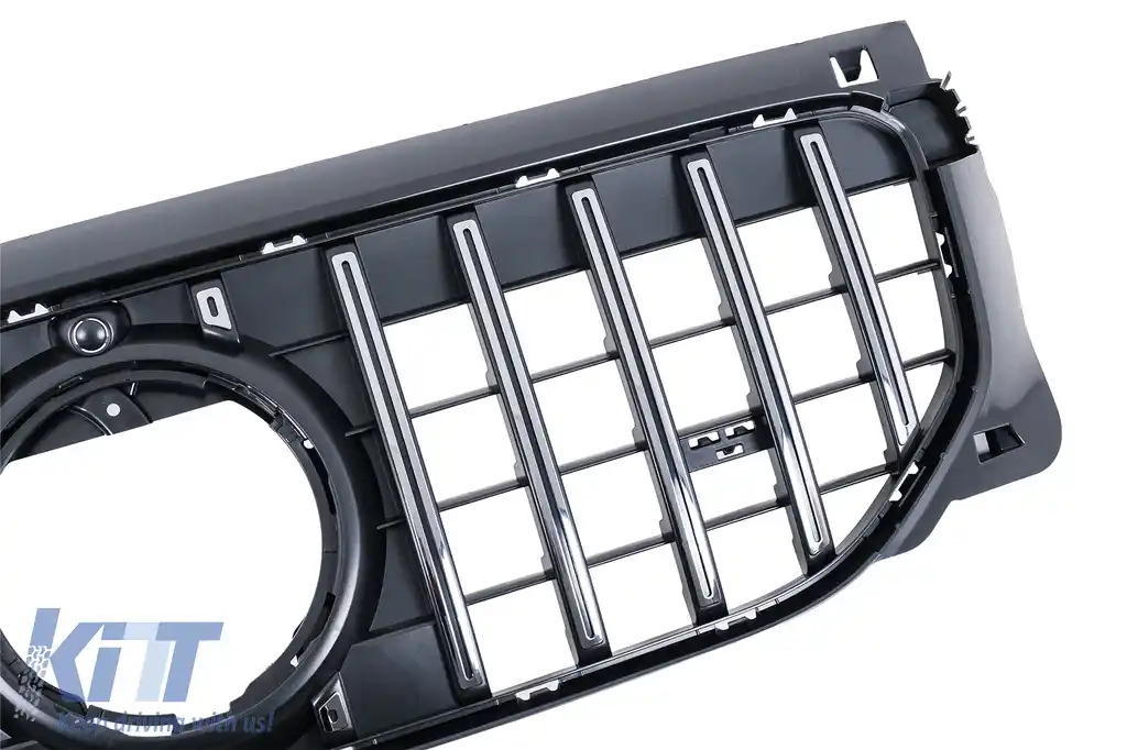 Grila Centrala compatibil cu Mercedes GLB-Class X247 Facelift Standard (07.2023-2026) GT-R Panamericana Design Chrome-image-6128569