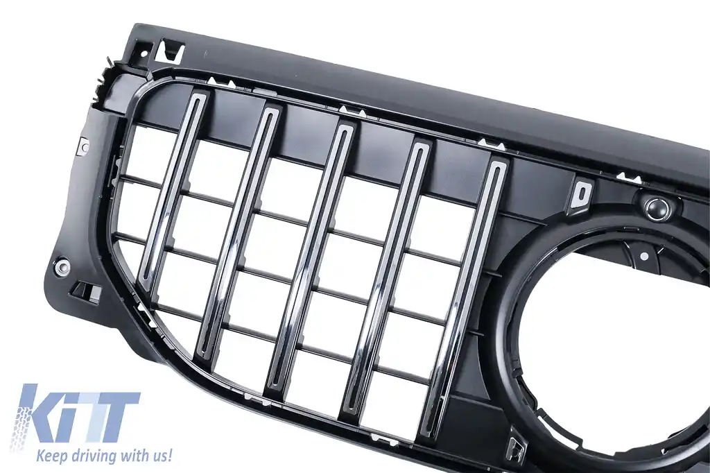 Grila Centrala compatibil cu Mercedes GLB-Class X247 Facelift Standard (07.2023-2026) GT-R Panamericana Design Chrome-image-6128571