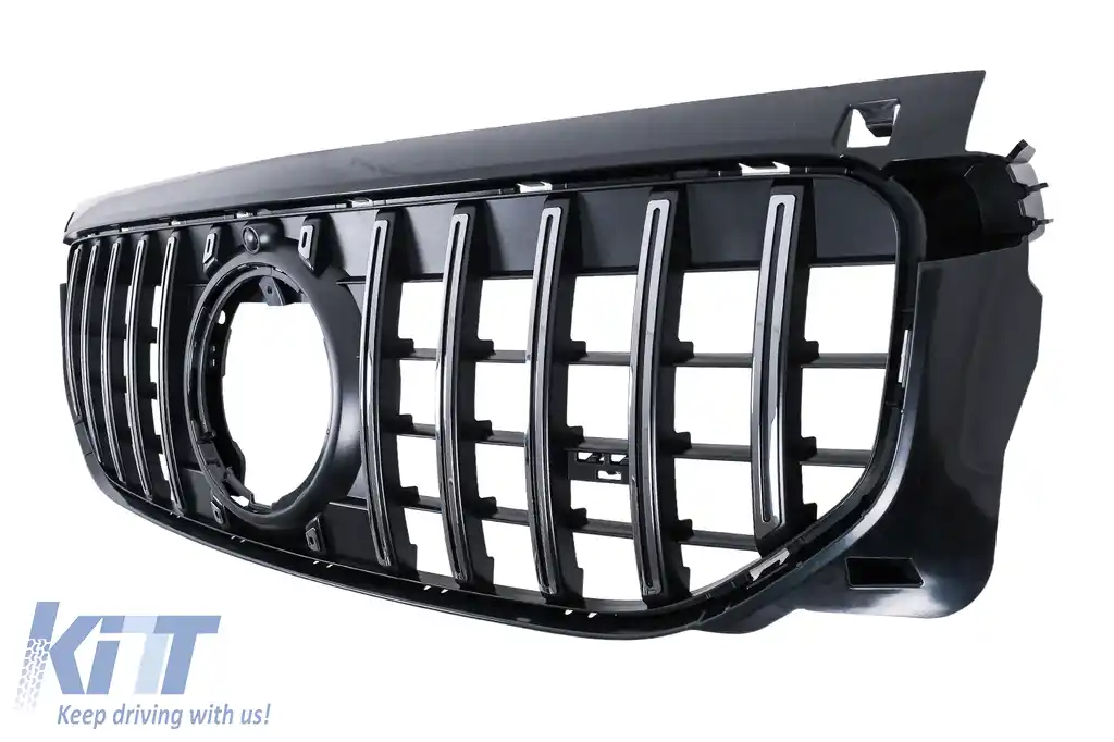 Grila Centrala compatibil cu Mercedes GLB-Class X247 Facelift Standard (07.2023-2026) GT-R Panamericana Design Chrome-image-6128572