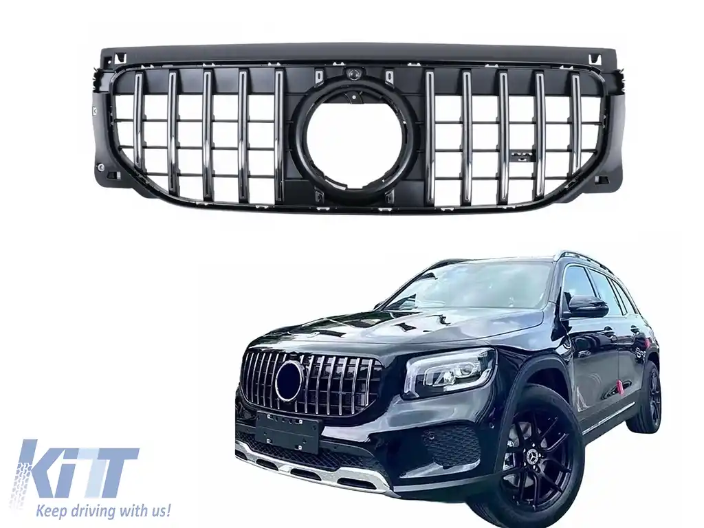 Grila Centrala compatibil cu Mercedes GLB-Class X247 Facelift Standard (07.2023-2026) GT-R Panamericana Design Chrome