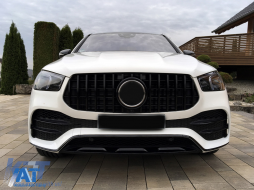 Grila Centrala compatibil cu Mercedes GLE SUV W167 V167 GLE Coupe C167 Sport Package (2019-Up) GTR Panamericana Design Negru-image-6090325