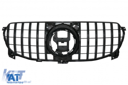 Grila Centrala compatibil cu Mercedes GLE W167 V167 C167 Echipare Standard (2020-up) GT-R Panamericana Design Negru-image-6090329