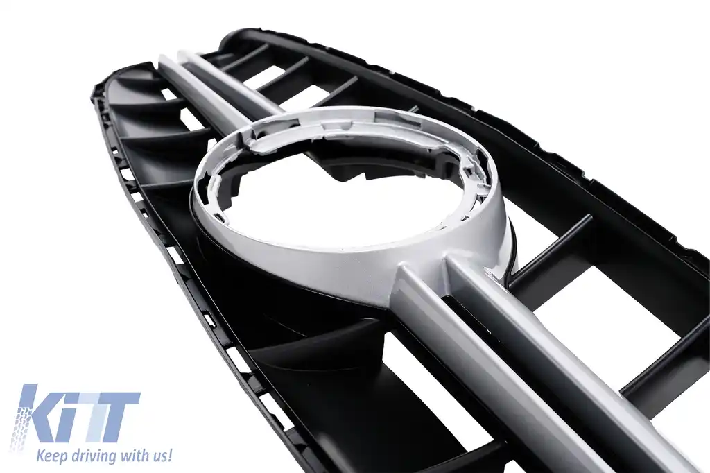 Grila Centrala compatibil cu Mercedes W205 Sedan S205 T-Modell A205 Cabriolet C205 Coupe Facelift (03.2018-2020) fara Camera-image-6128596