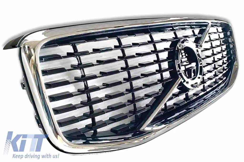 Grila Centrala compatibil cu Volvo XC60 II (2017-2021) Negru Lucios-image-6126499