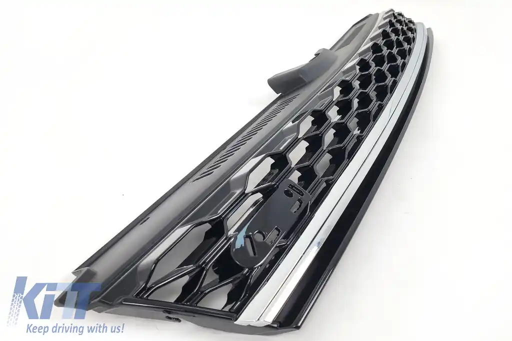 Grila Centrala compatibil cu VW Golf 7.5 VII Facelift (2017+) GTI Look Crom-image-6127297