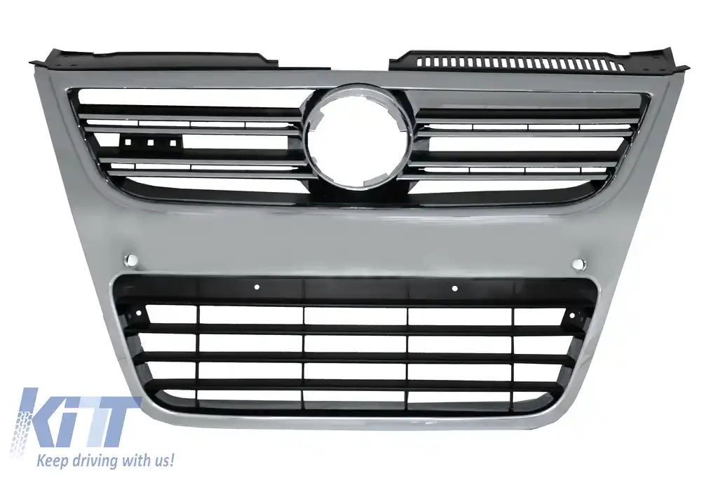 Grila centrala compatibil cu VW Passat 3C (2007-2010) doar pentru R36 OEM Bara cu PDC