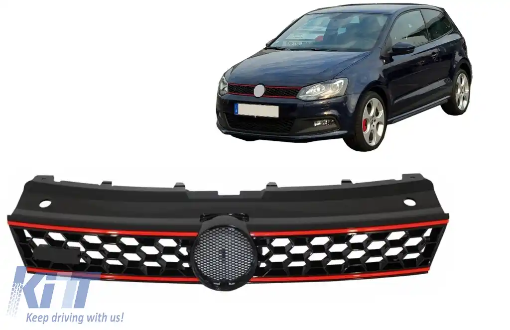 image-1-Grila Centrala compatibil cu VW Polo 6R (2009-2014) GTI Design