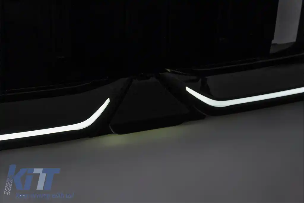 Grila Centrala cu LED compatibil cu BMW Seria 5 G60 G61 (2023-) Negru Lucios-image-6260160