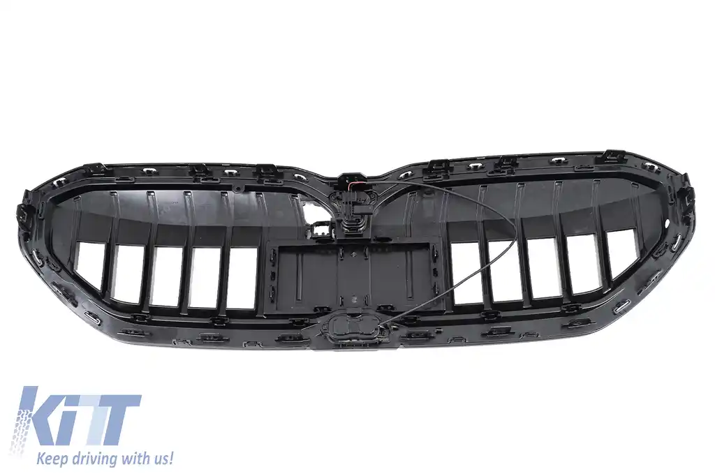 Grila Centrala cu LED compatibil cu BMW Seria 5 G60 G61 (2023-) Negru Lucios-image-6260165
