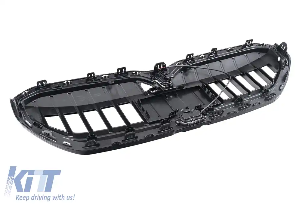 Grila Centrala cu LED compatibil cu BMW Seria 5 G60 G61 (2023-) Negru Lucios-image-6260166