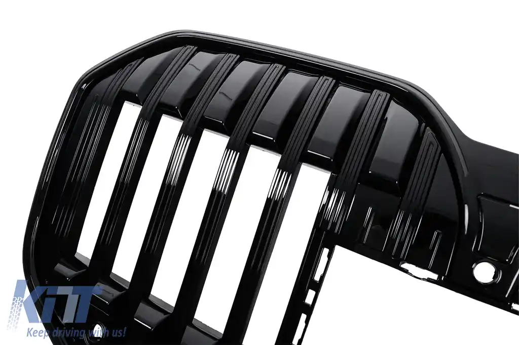 Grila Centrala cu LED compatibil cu BMW Seria 7 G70 (2022-) Negru Lucios-image-6260210