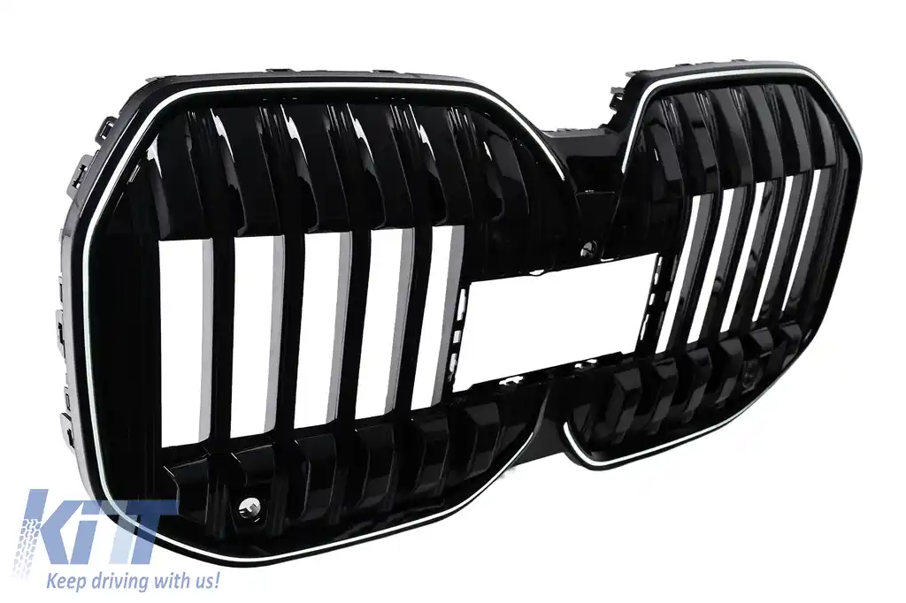Grila Centrala cu LED compatibil cu BMW Seria 7 G70 (2022-) Negru Lucios-image-6260214
