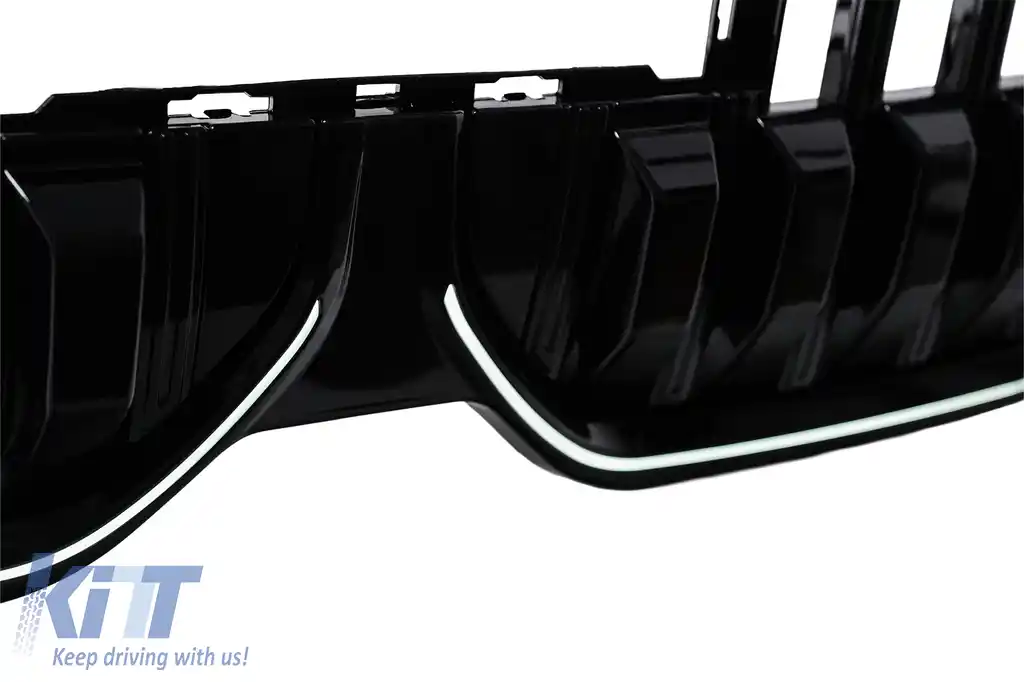 Grila Centrala cu LED compatibil cu BMW Seria 7 G70 (2022-) Negru Lucios-image-6260216