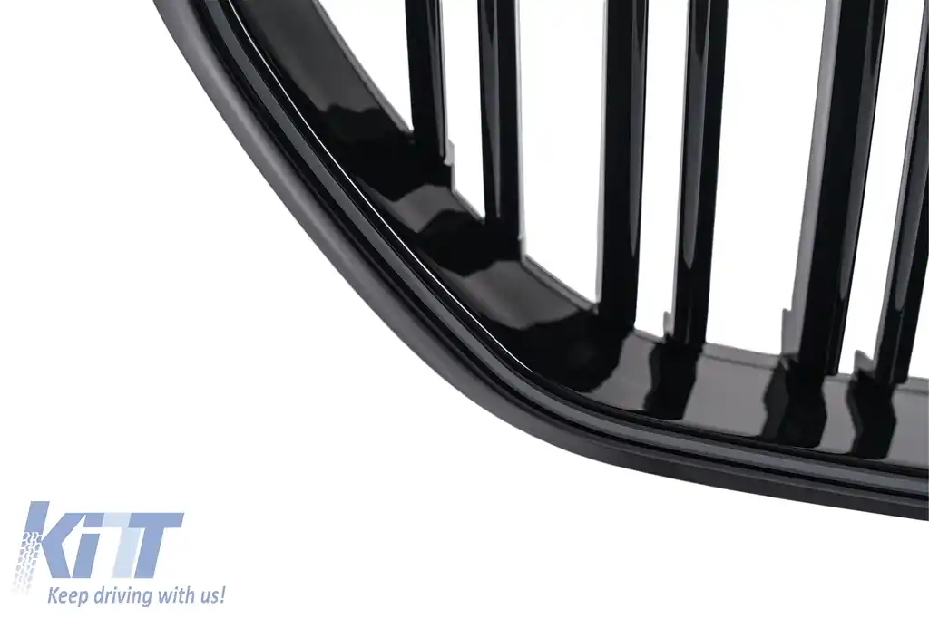 Grila Centrala cu LED compatibil cu BMW X5 G05 (2018-2022) Dubla Negru Lucios-image-6277389