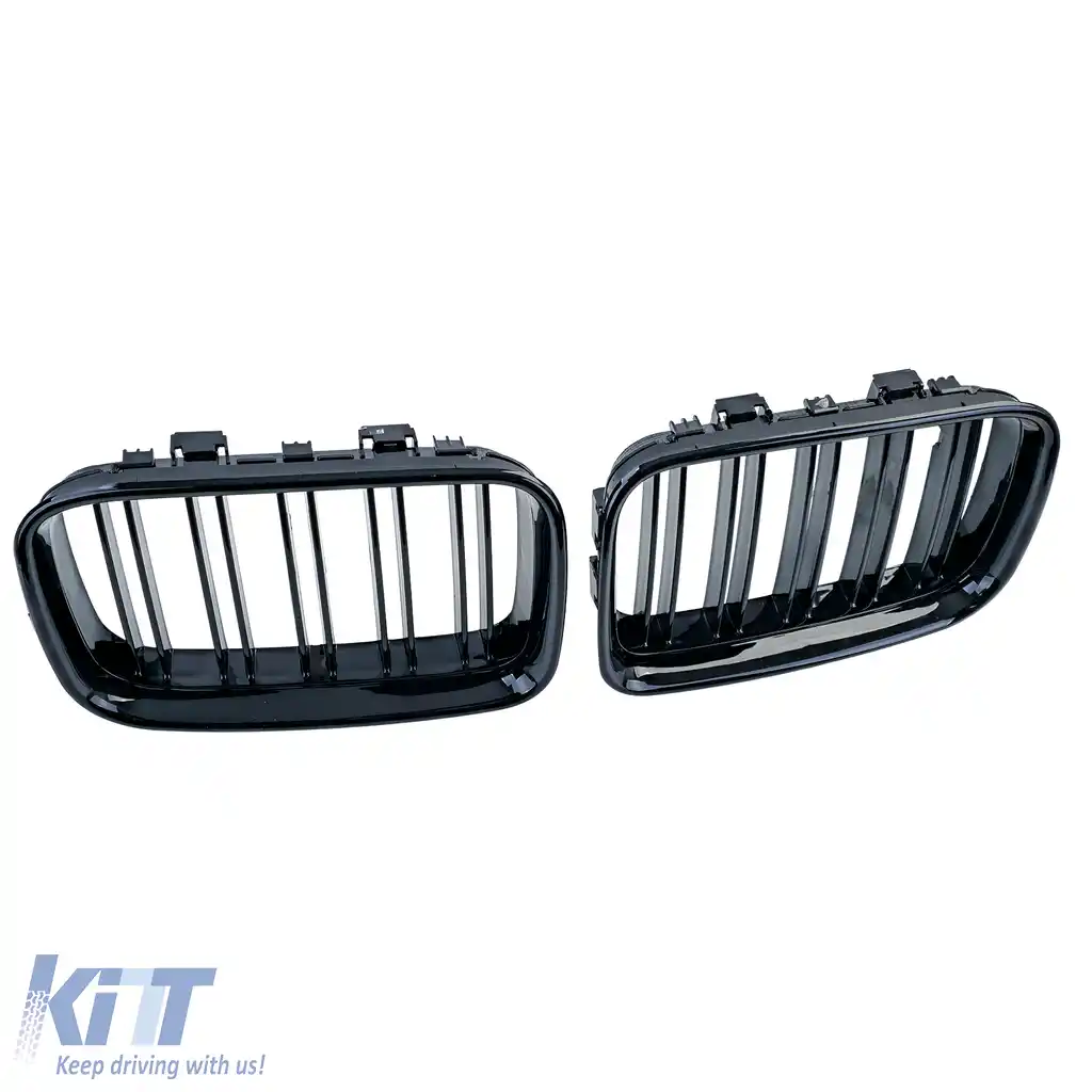 Grilaj cu două fante tip rinichi Performance lucios, potrivit pentru BMW Seria 3 E36 pre-facelift 90-96-image-6197240