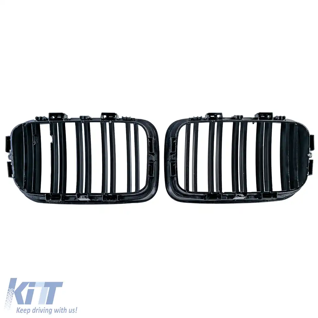Grilaj cu două fante tip rinichi Performance lucios, potrivit pentru BMW Seria 3 E36 pre-facelift 90-96-image-6197241