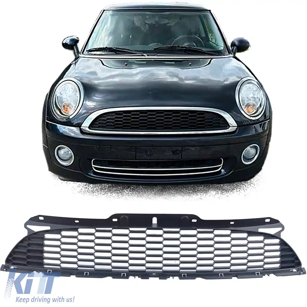 Grilaj cu fagure negru mat, potrivit pentru Mini One Cooper JCW R56 R57 R58 R59