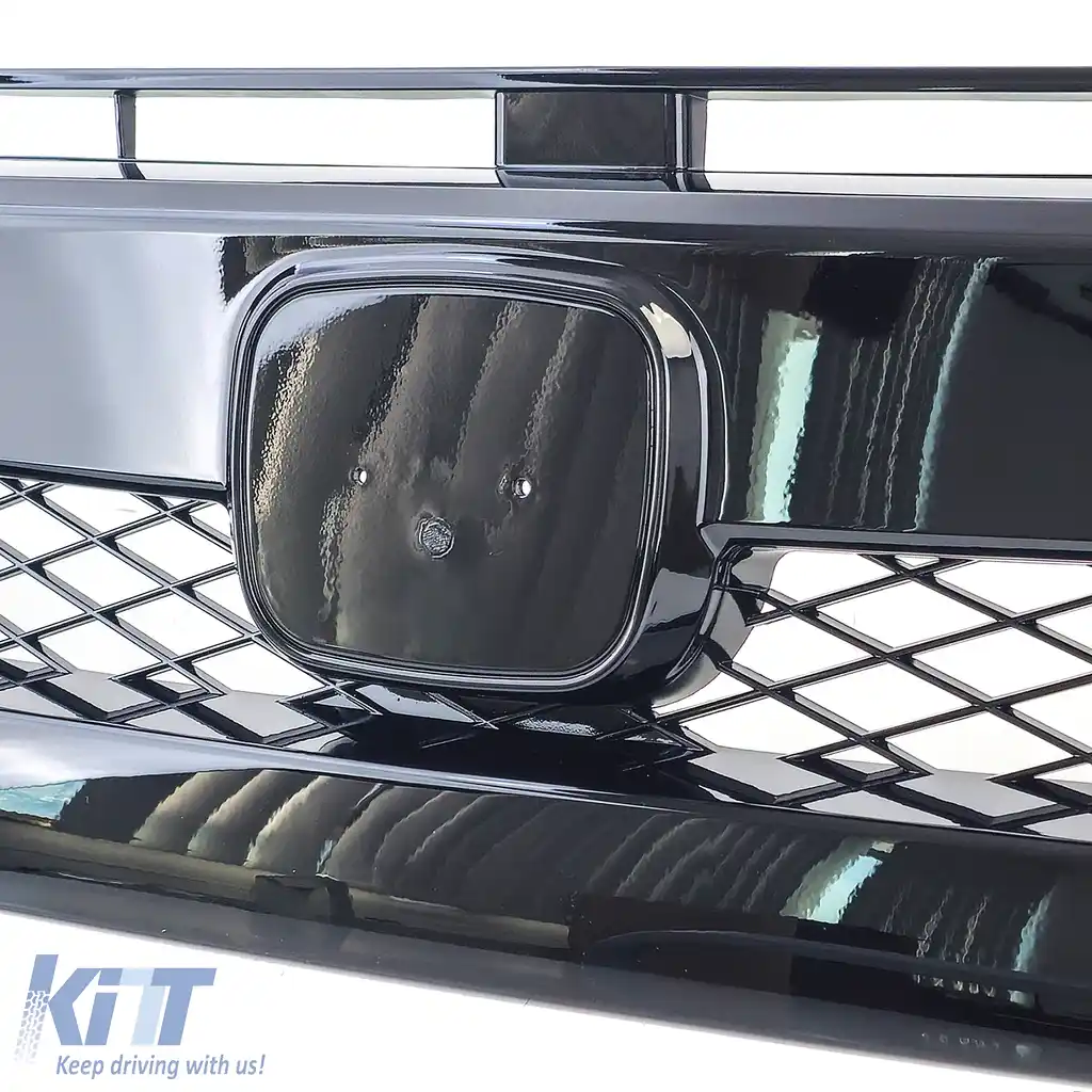 Grilaj cu fagure TR Performance Gloss Black potrivit pentru Honda Civic X FC FK 2016-2020-image-6207615
