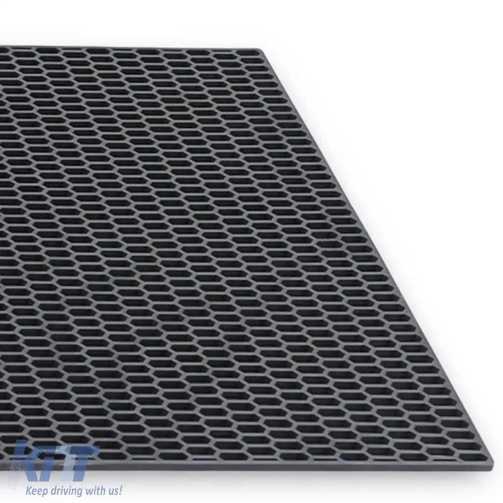 Grilaj de curse din plasă de tip fagure din plastic ABS, cu plasă fină, pentru grila de bara de protecție 120x40cm-image-6326991
