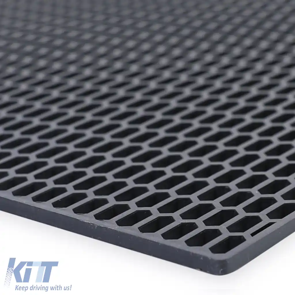 Grilaj de curse din plasă de tip fagure din plastic ABS, cu plasă fină, pentru grila de bara de protecție 120x40cm-image-6326992