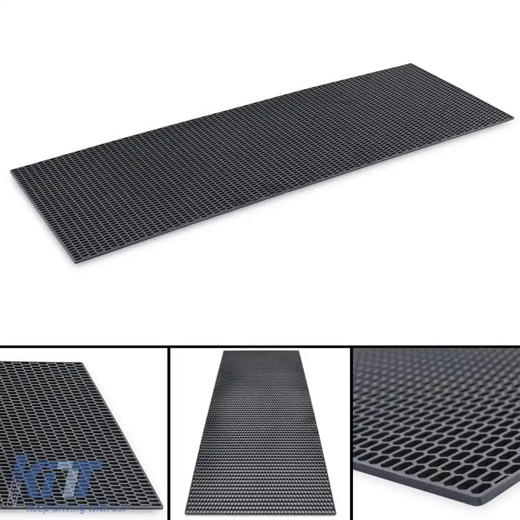Grilaj de curse din plasă de tip fagure din plastic ABS, cu plasă fină, pentru grila de bara de protecție 120x40cm-image-6326993