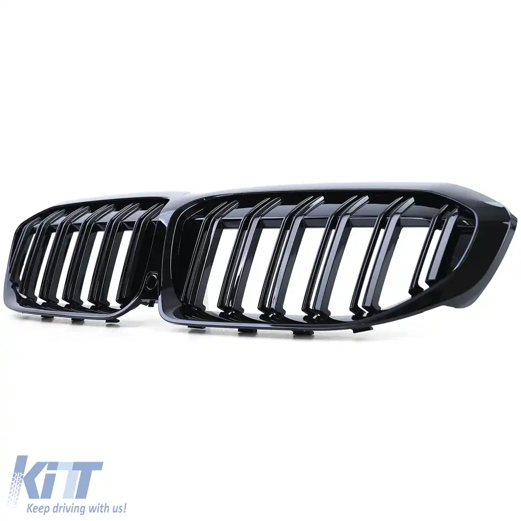 Grilaj de performanță sport cu fante duble lucioase, potrivit pentru BMW Seria 3 G20 G21 din 18-image-6201934