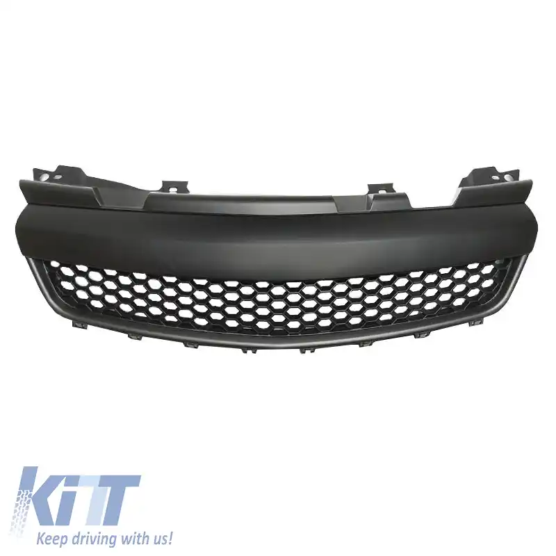 Grilaj frontal potrivit pentru Opel Zafira B 05-08, tip fagure, fără insignă, negru mat, 1 buc.-image-6325709