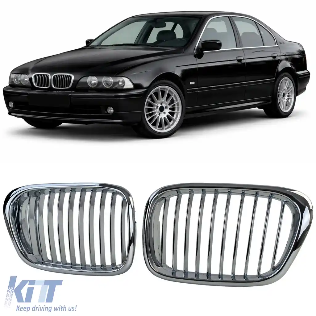 Grilaj frontal sport crom potrivit pentru BMW Seria 5 E39 Sedan Touring 1995-2003