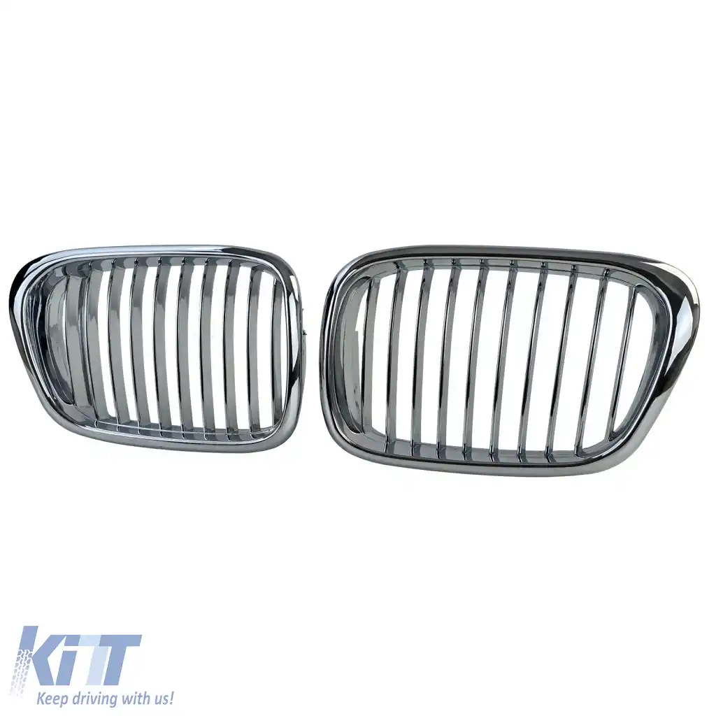 Grilaj frontal sport crom potrivit pentru BMW Seria 5 E39 Sedan Touring 1995-2003-image-6261751