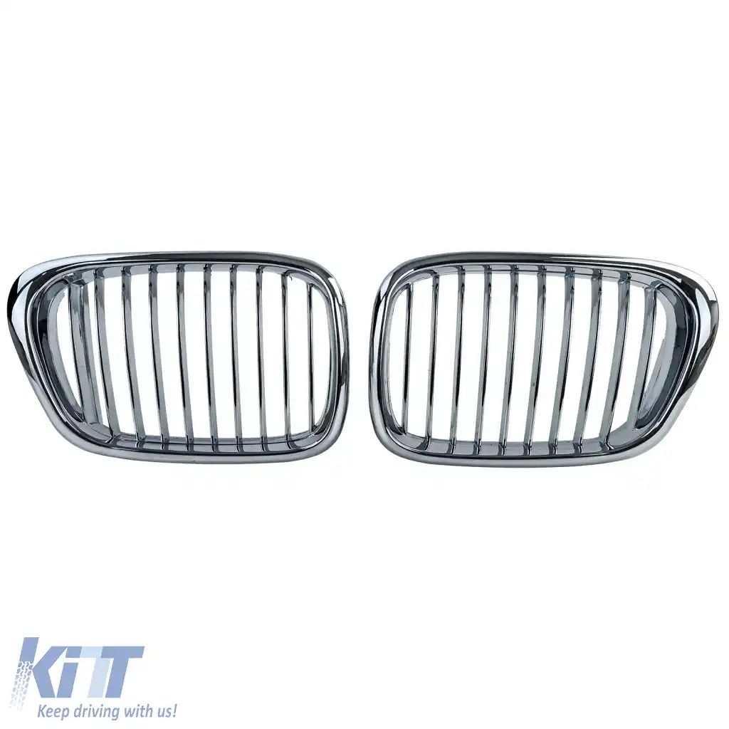 Grilaj frontal sport crom potrivit pentru BMW Seria 5 E39 Sedan Touring 1995-2003-image-6261752