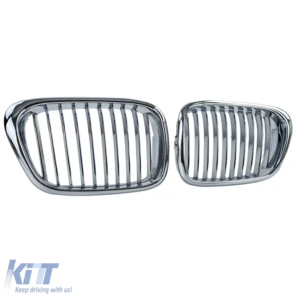 Grilaj frontal sport crom potrivit pentru BMW Seria 5 E39 Sedan Touring 1995-2003-image-6261753