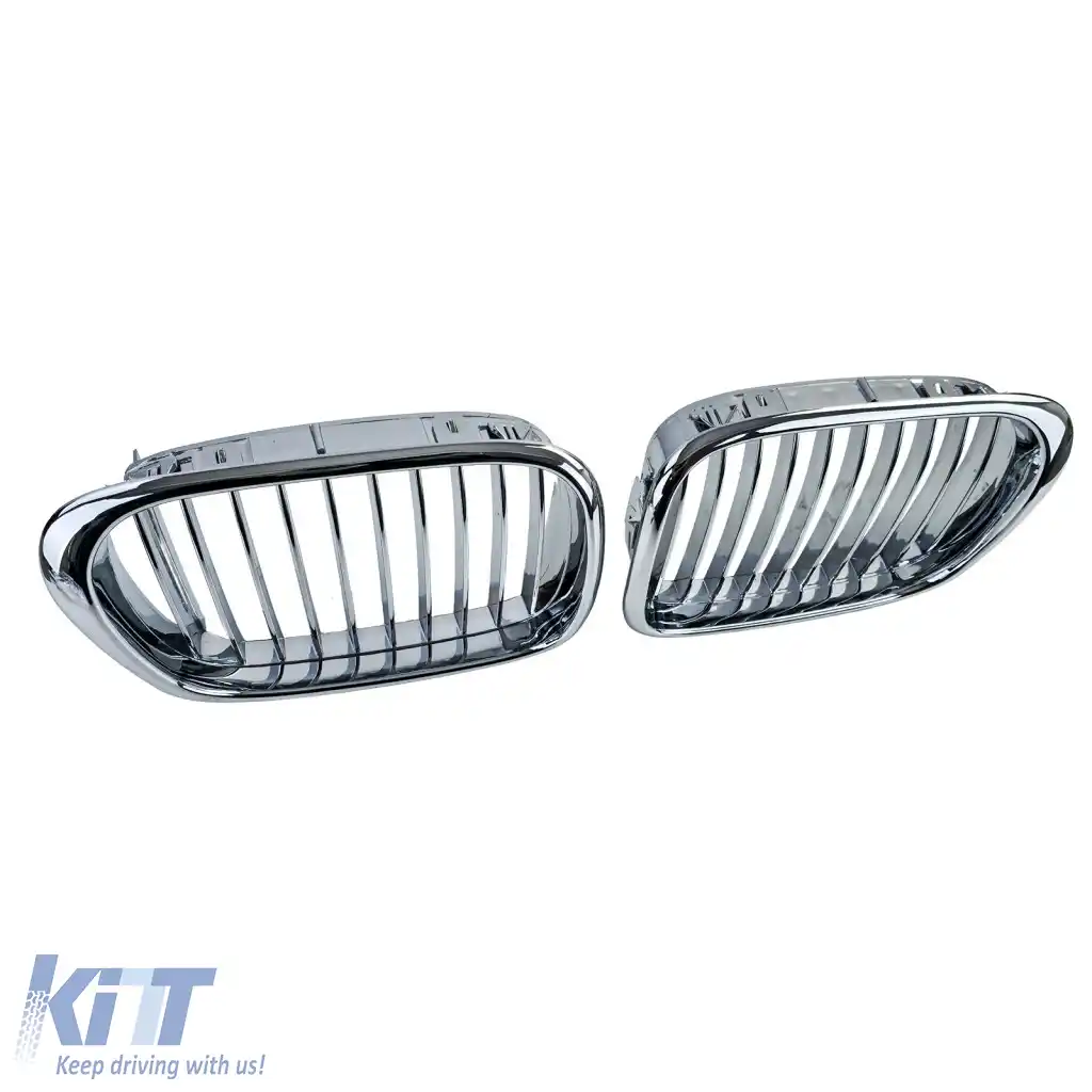 Grilaj frontal sport crom potrivit pentru BMW Seria 5 E39 Sedan Touring 1995-2003-image-6261754