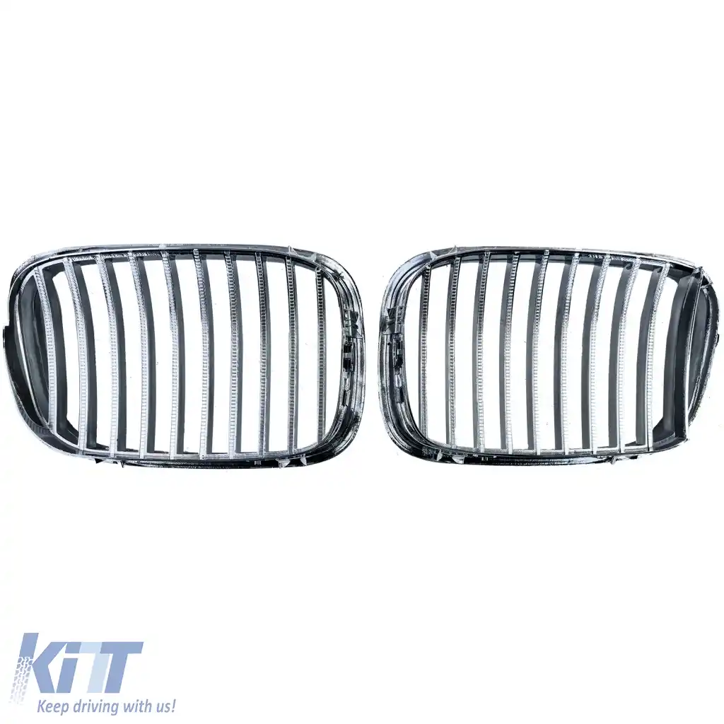 Grilaj frontal sport crom potrivit pentru BMW Seria 5 E39 Sedan Touring 1995-2003-image-6261755