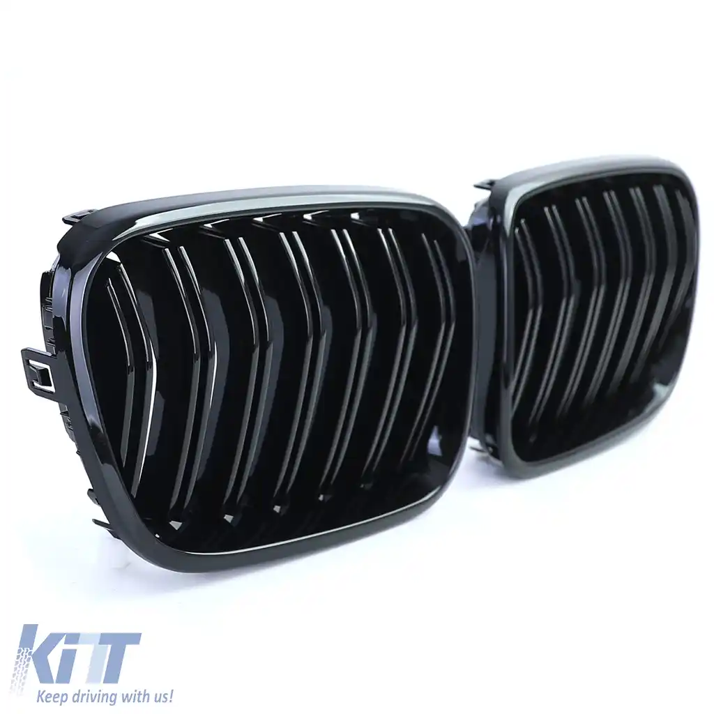 Grilaj frontal sport cu dublu fante, lucios, potrivit pentru BMW X3 F25 10-14-image-6207186