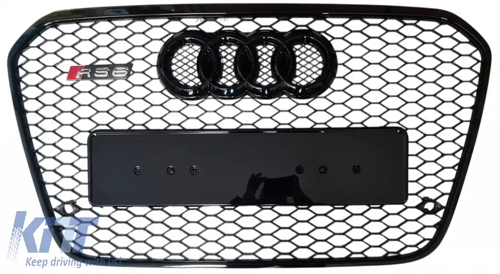 Grilaj frontal stil RS6 potrivit pentru Audi A6 C7 2013 - 2016!-image-6326342