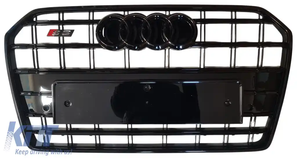 Grilaj frontal stil S6 potrivit pentru Audi A6 C7.5 2016 - 2018!-image-6326347