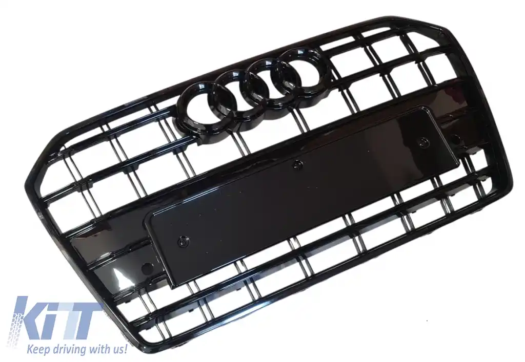 Grilaj frontal stil S6 potrivit pentru Audi A6 C7.5 2016 - 2018!-image-6326349