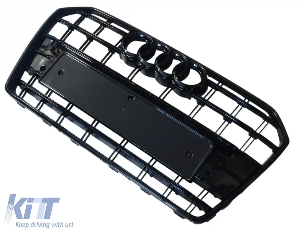 Grilaj frontal stil S6 potrivit pentru Audi A6 C7.5 2016 - 2018!-image-6326352
