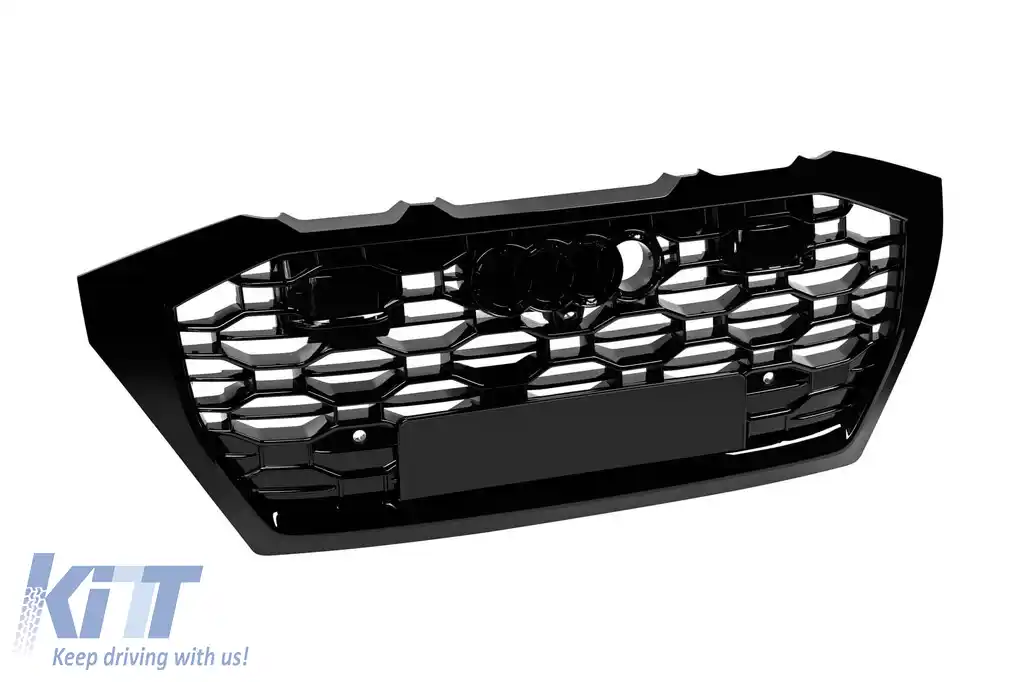 Grilaj lacuit negru potrivit pentru Audi RSQ8 2018-2023-image-6163828