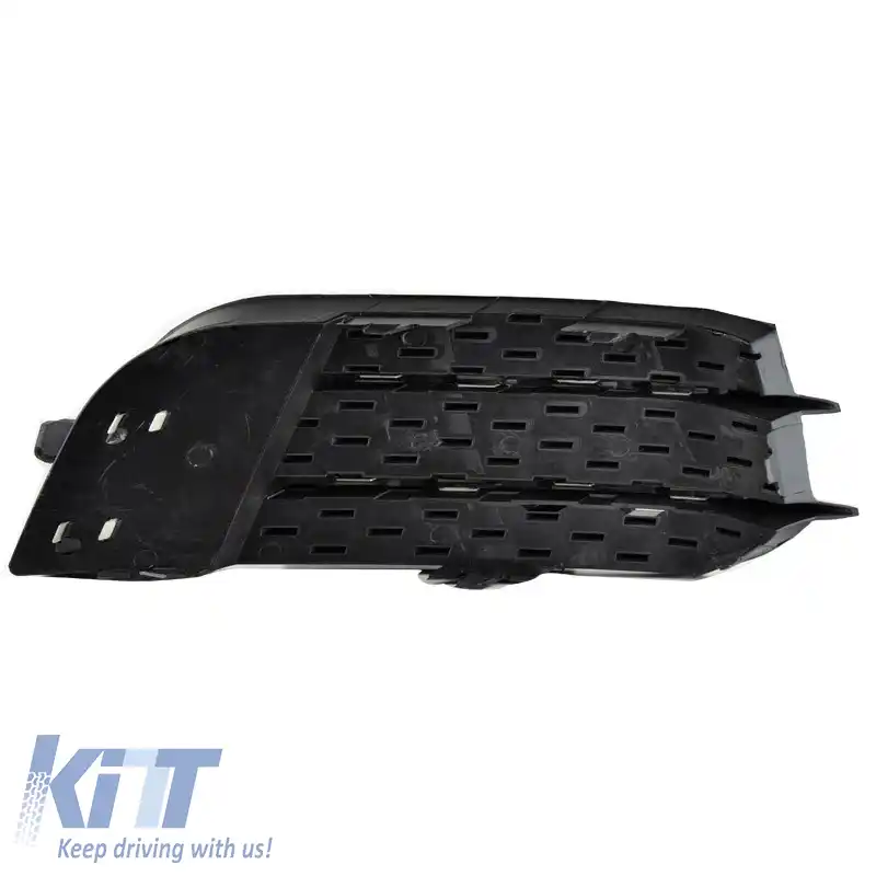 Grilaj lateral pentru bara de protecție frontală, potrivit pentru Audi A1 8X 2010-2014, aspect RS1, negru lucios / argintiu, stânga și dreapta, 2 bucăți-image-6300657