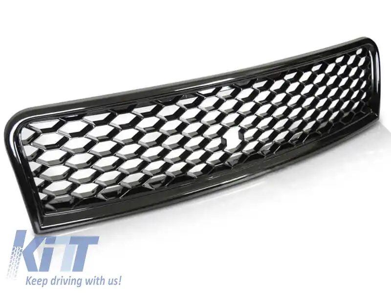 Grilaj negru lucios tip RS potrivit pentru Audi A4 B6 sedan, break 2000-2004