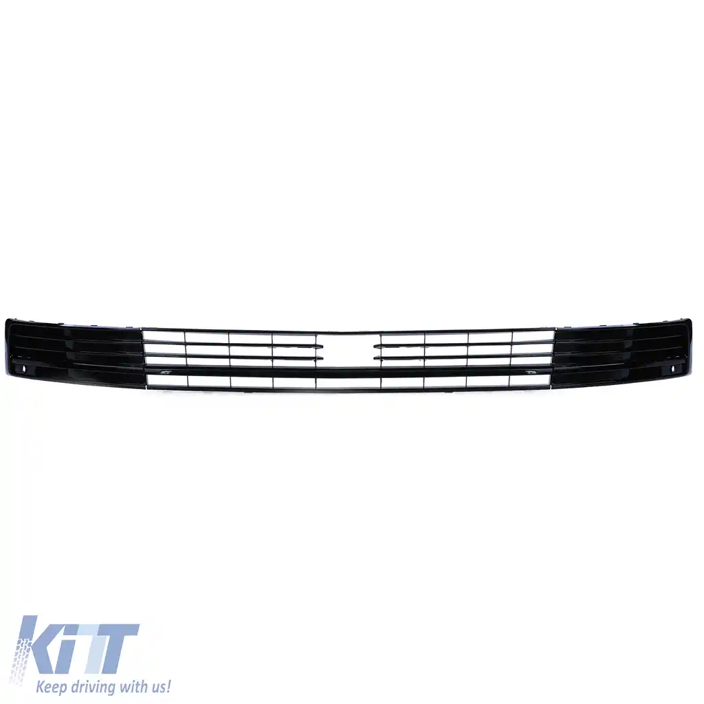 Grilaj Radiator Mesh Bumper Negru Lucios potrivit pentru VW T6 Multivan cu ACC 15-19-image-6192778