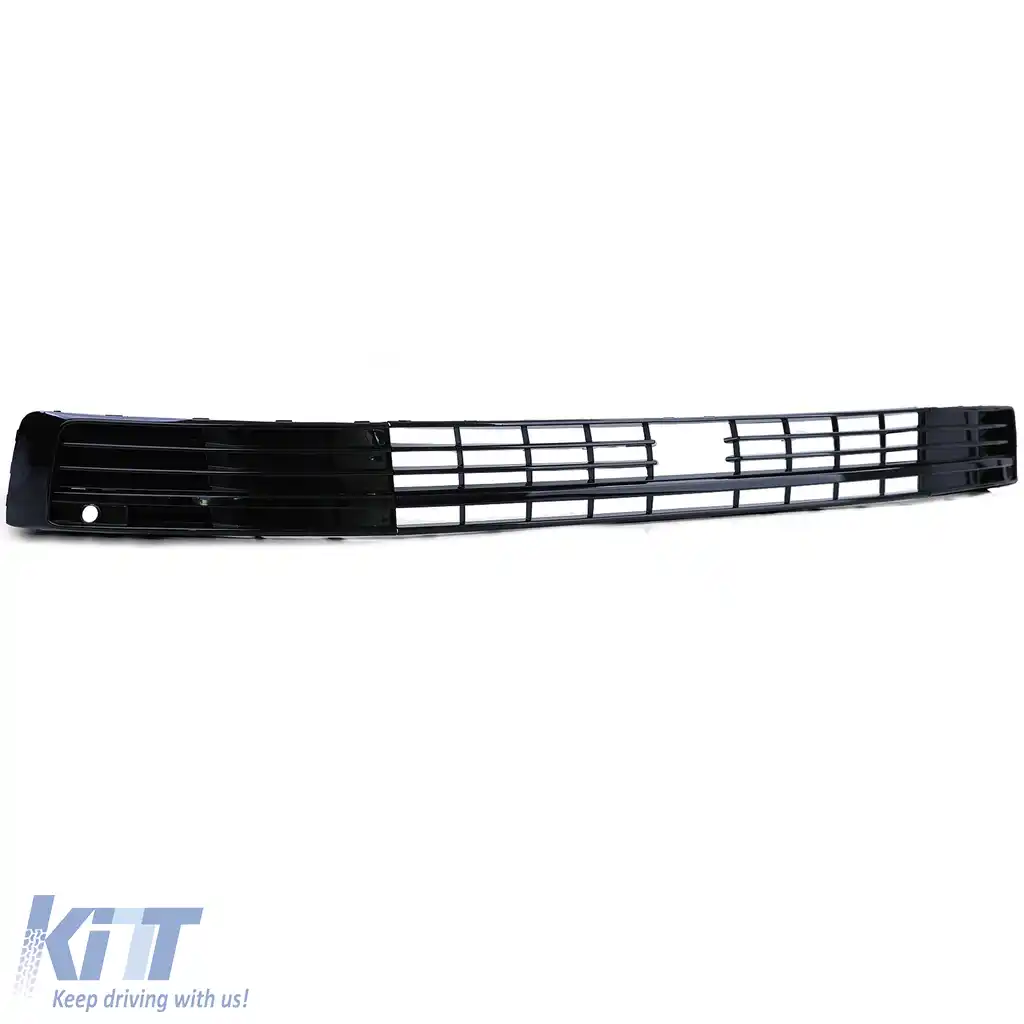 Grilaj Radiator Mesh Bumper Negru Lucios potrivit pentru VW T6 Multivan cu ACC 15-19-image-6192779