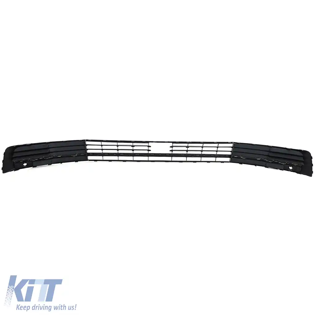Grilaj Radiator Mesh Bumper Negru Lucios potrivit pentru VW T6 Multivan cu ACC 15-19-image-6192784