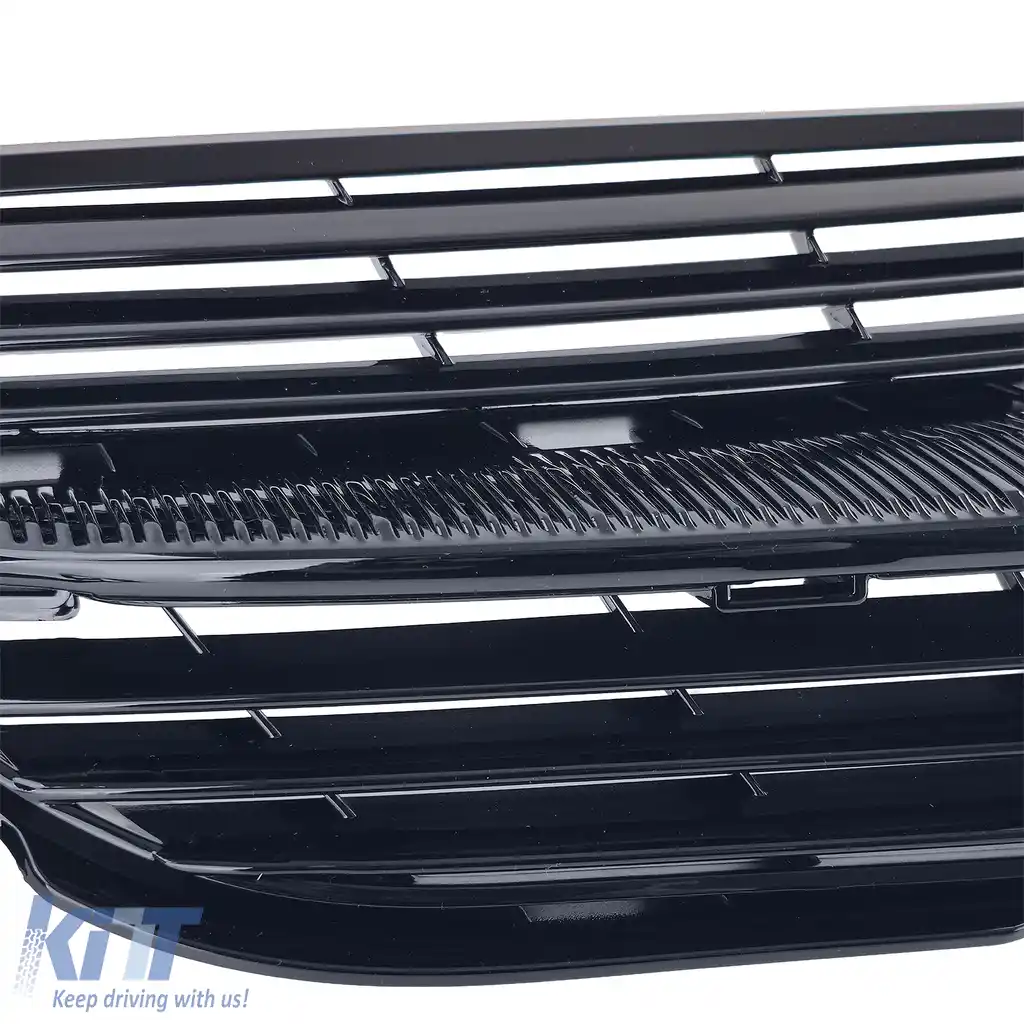 Grilaj radiator negru lucios potrivit pentru Mercedes SLK R171 2004-2007 pre-facelift-image-6210332