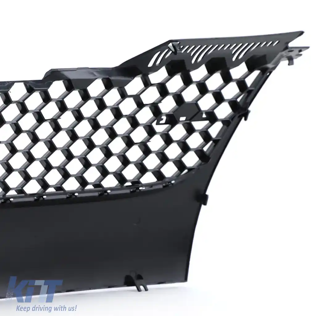 Grilaj radiator sport cu fagure fără emblema, cu detalii cromate, potrivit pentru VW Golf 5 GTI 03-09-image-6200035
