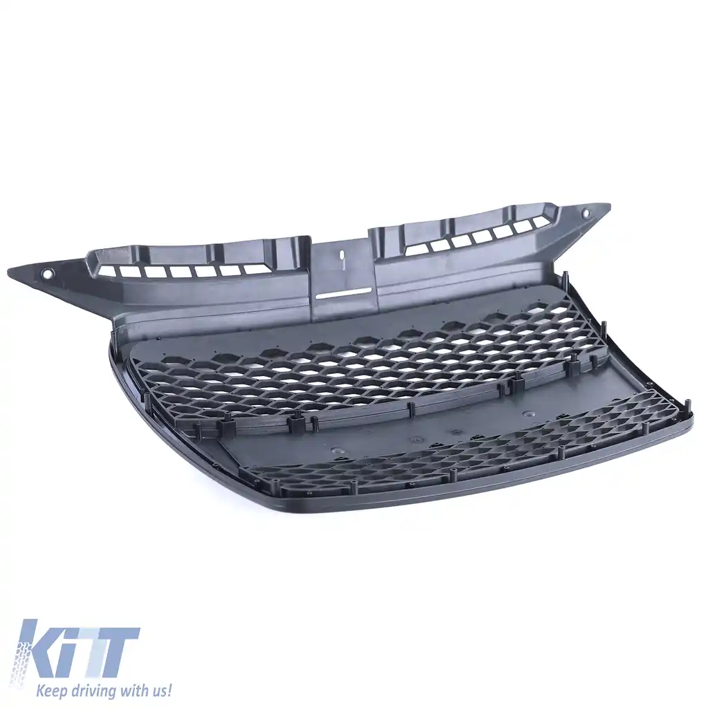Grilaj radiator sport din fagure fără emblemă negru mat, potrivit pentru Audi A3 8P 05-08-image-6197089