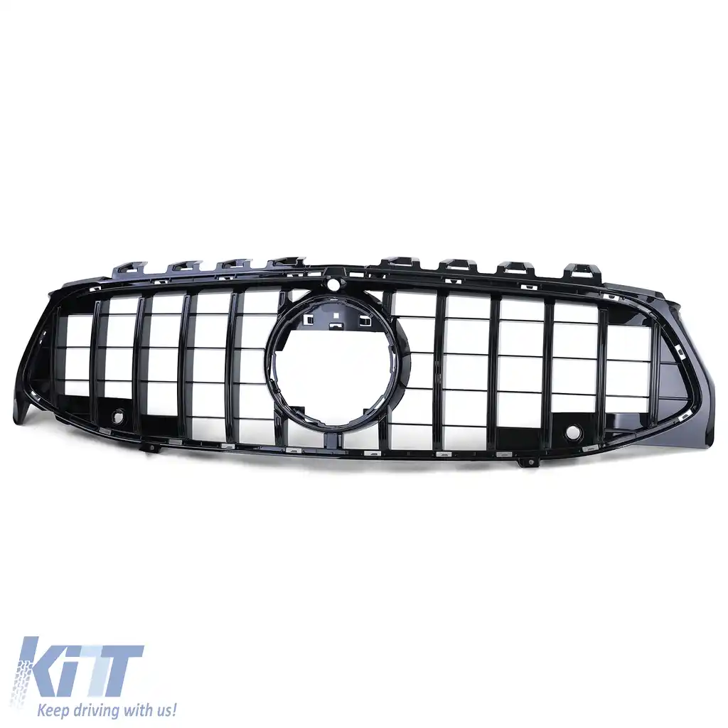 Grilaj radiator sport negru lucios potrivit pentru Mercedes CLA C118 X118 2019-2022-image-6257789